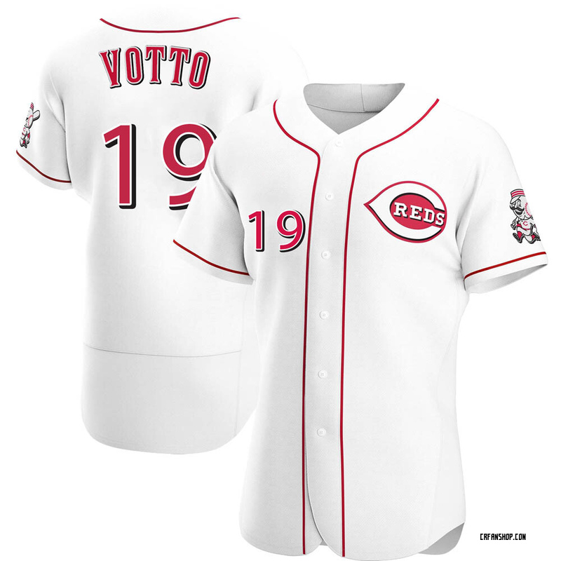 Big & Tall Men's Joey Votto Cincinnati Reds Authentic White Vest